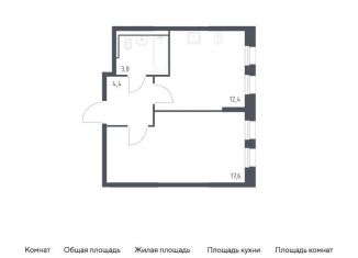 Продается однокомнатная квартира, 38.2 м2, Москва, метро Пятницкое шоссе