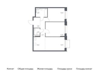 Продажа 2-комнатной квартиры, 64.1 м2, Москва, метро Домодедовская