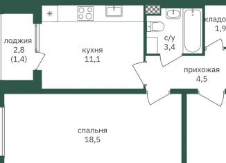 Продается 1-ком. квартира, 41.2 м2, Москва, метро Аннино, Варшавское шоссе, 170Ек1