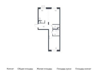 Продается 1-комнатная квартира, 50.2 м2, Московская область, жилой комплекс Люберцы 2020, к67