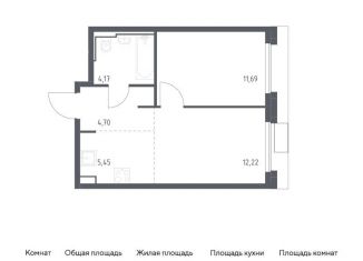 Продается однокомнатная квартира, 38.2 м2, Москва, ЮАО