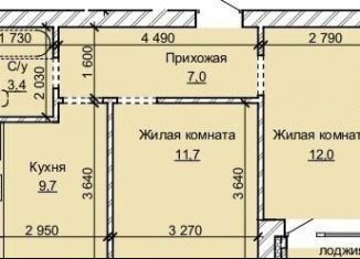 Продаю 2-комнатную квартиру, 44.7 м2, Барнаул, Центральный район