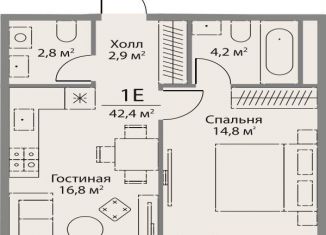 Продам 1-комнатную квартиру, 42.4 м2, Москва, метро Мичуринский проспект, улица Лобачевского, 124к3А