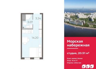 Продажа квартиры студии, 20.5 м2, Санкт-Петербург, метро Приморская