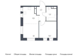 Продаю 1-комнатную квартиру, 36.6 м2, Москва, метро Кленовый бульвар