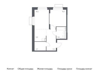 Продаю однокомнатную квартиру, 41 м2, Красногорск, жилой комплекс Квартал Строгино, к1