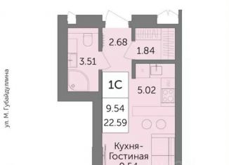 Продаю квартиру студию, 22.6 м2, Уфа, жилой комплекс Урбаника, лит2