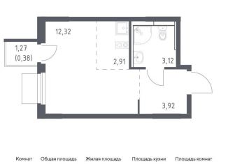 Продается квартира студия, 22.7 м2, Московская область, жилой комплекс Мытищи Парк, к5