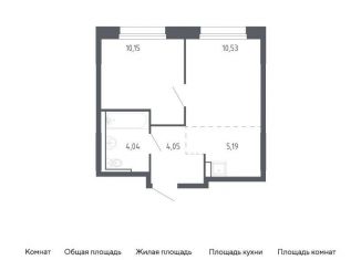 Однокомнатная квартира на продажу, 34 м2, Тюмень, Ленинский округ, жилой комплекс Чаркова 72, 2.2