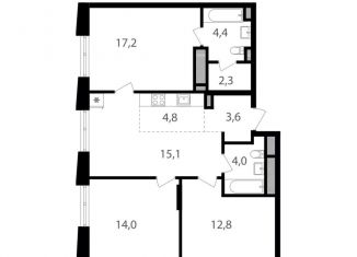 Продажа 3-комнатной квартиры, 78.2 м2, Москва, ВАО