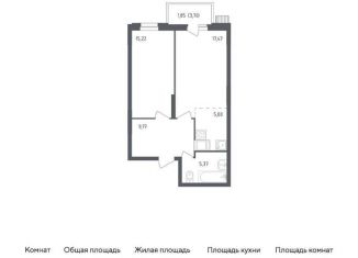 Продается 1-ком. квартира, 54.2 м2, Московская область, жилой комплекс Егорово Парк, к3