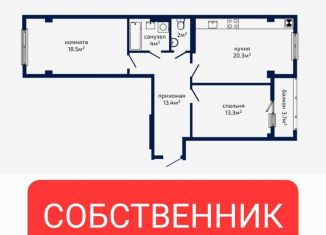 Продаю двухкомнатную квартиру, 74 м2, село Мирное, Щедрая улица, 3