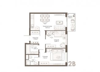 Продажа двухкомнатной квартиры, 59.4 м2, Рязанская область