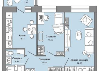Продам 2-комнатную квартиру, 52 м2, Ульяновская область, проспект Авиастроителей, 26