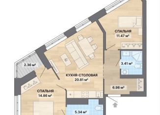 Продажа двухкомнатной квартиры, 65.2 м2, Свердловская область