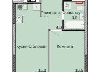 Продается однокомнатная квартира, 33.4 м2, Удмуртия