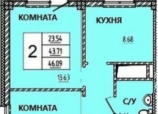2-ком. квартира на продажу, 46.2 м2, Красноярский край