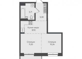 1-ком. квартира на продажу, 46 м2, Иркутск, улица Касьянова, 1А