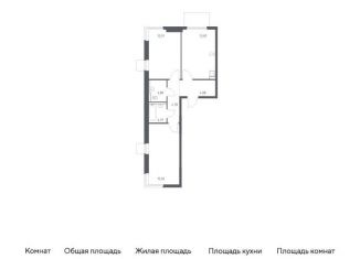 Двухкомнатная квартира на продажу, 57.2 м2, Московская область, Каширское шоссе - Молоково - Андреевское