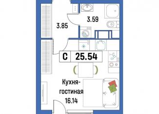 Продается квартира студия, 25.5 м2, Ленинградская область