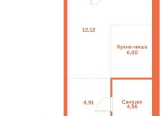 Квартира на продажу студия, 27.7 м2, Новосибирская область, автодорога № 11