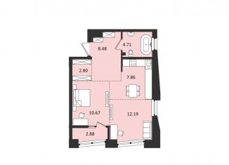 Двухкомнатная квартира на продажу, 49.6 м2, Хабаровск, Албанский переулок