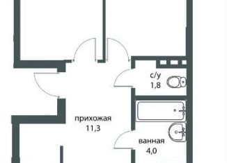 Продам 3-комнатную квартиру, 81.3 м2, Новосибирск, улица Коминтерна, 1с