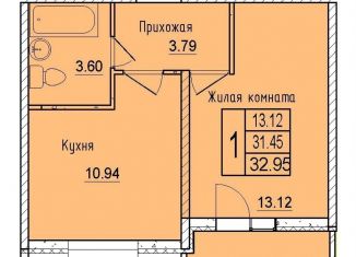 Продается 1-комнатная квартира, 33 м2, Краснодар, микрорайон Центральный, Главная городская площадь