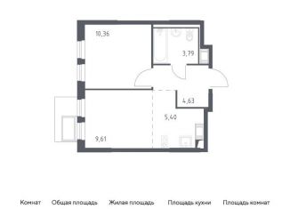 Продажа 1-комнатной квартиры, 33.8 м2, Московская область, жилой комплекс Горки Парк, к4.1