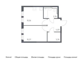 Однокомнатная квартира на продажу, 32.7 м2, село Остафьево, жилой комплекс Остафьево, к19