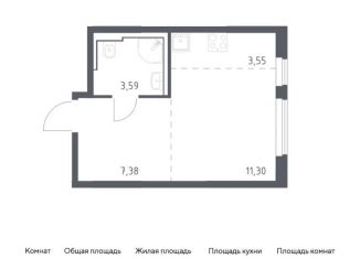 Продается квартира студия, 25.8 м2, Москва, жилой комплекс Остафьево, к19
