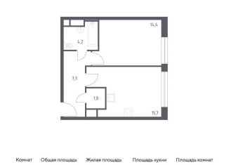 Продается 1-ком. квартира, 43.5 м2, Москва, 3-я Хорошёвская улица, 17А, ЖК Вереск