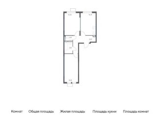 Продам двухкомнатную квартиру, 59 м2, село Остафьево, жилой комплекс Остафьево, к15