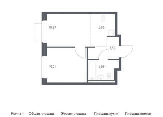 1-комнатная квартира на продажу, 32.9 м2, Московская область, жилой комплекс Новое Видное, 18.2