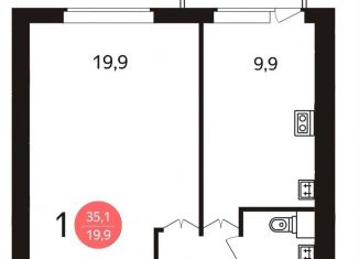 Продажа 1-комнатной квартиры, 37 м2, Москва, метро Каховская, Болотниковская улица, 3к6