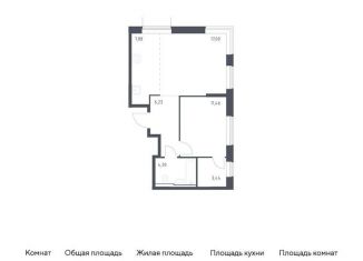 Продается 1-комнатная квартира, 50.3 м2, Москва, жилой комплекс Квартал Домашний, 1, ЮВАО
