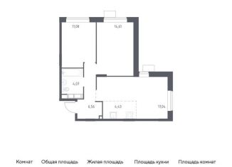 Продажа двухкомнатной квартиры, 57.8 м2, Балашиха, жилой квартал Новоград Павлино, к34