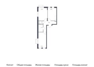 2-ком. квартира на продажу, 58.8 м2, Московская область, жилой комплекс Квартал Строгино, к2