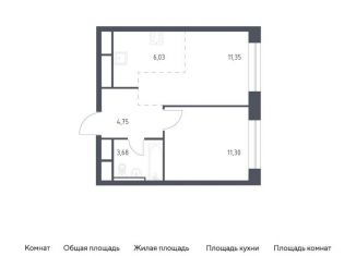 Продается однокомнатная квартира, 37.1 м2, Балашиха, жилой квартал Новоград Павлино, к8
