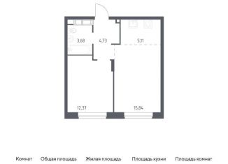 Продается однокомнатная квартира, 41.7 м2, Балашиха