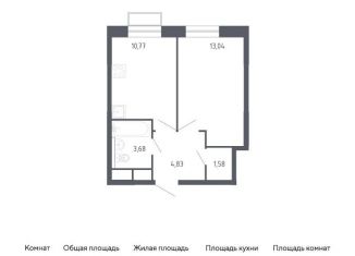 Продажа 1-комнатной квартиры, 33.9 м2, Балашиха, жилой квартал Новоград Павлино, к6