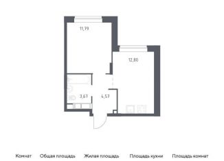 Продам 1-комнатную квартиру, 32.8 м2, Московская область