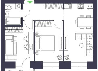 2-ком. квартира на продажу, 53.6 м2, Татарстан