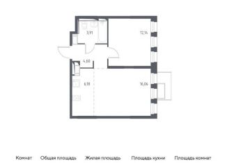 Однокомнатная квартира на продажу, 42.9 м2, Московская область, жилой комплекс Горки Парк, к3.2