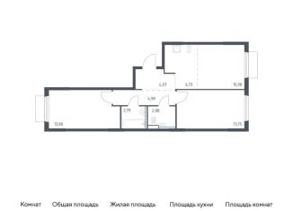 Продаю двухкомнатную квартиру, 60 м2, Московская область, микрорайон Пригород Лесное, к18