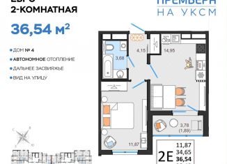 Продается двухкомнатная квартира, 36.5 м2, Ульяновская область