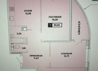 Продается 3-ком. квартира, 84 м2, Краснодар, улица Григория Булгакова, 7к1