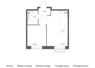 1-комнатная квартира на продажу, 37.5 м2, поселение Филимонковское, жилой комплекс Цветочные Поляны, к8