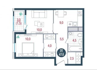 Продается 2-комнатная квартира, 47 м2, Москва, метро Южная, Кавказский бульвар, 51