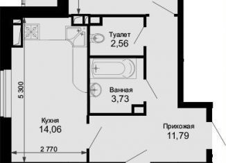 Продается двухкомнатная квартира, 67.9 м2, Краснодар, микрорайон Завод Радиоизмерительных Приборов